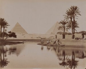 View of the Pyramids, Egypt, 1893